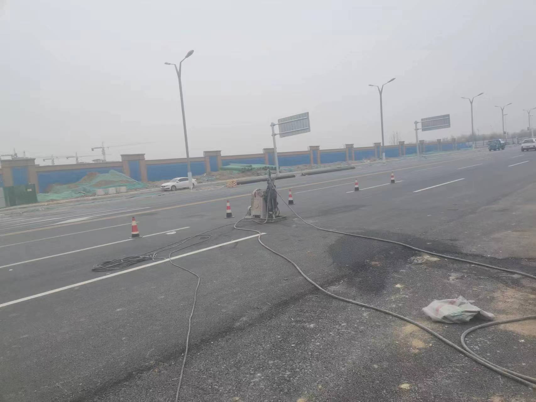 大朗镇马路注浆